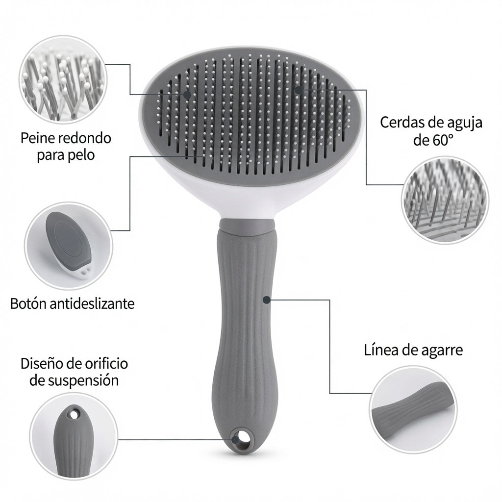 CEPILLO PARA MASCOTAS DESENREDADOR